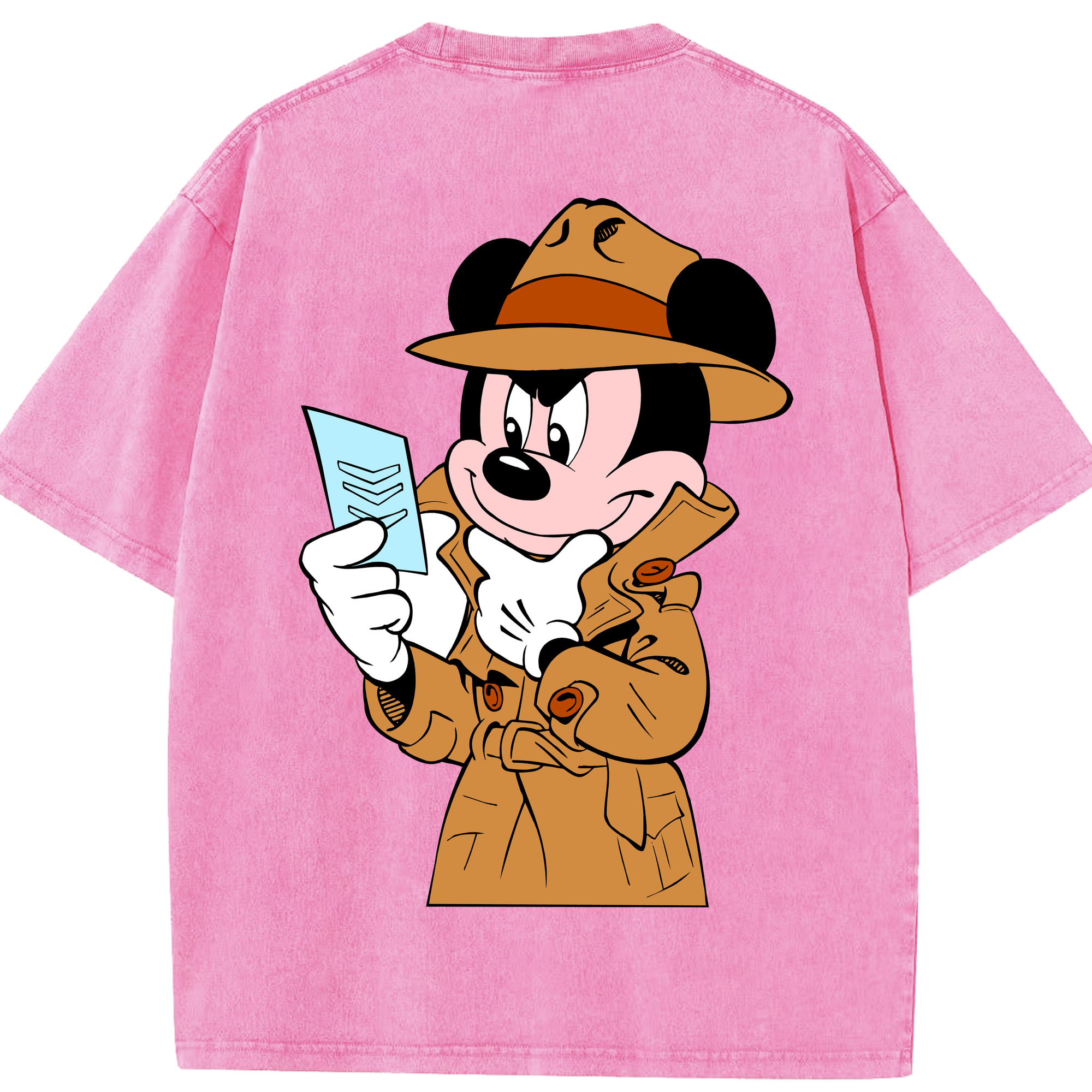 （画像用） ミッキーマウス Mickey Mouse 綿100% ヴィンテージ風 半袖Tシャツ（背面プリント）